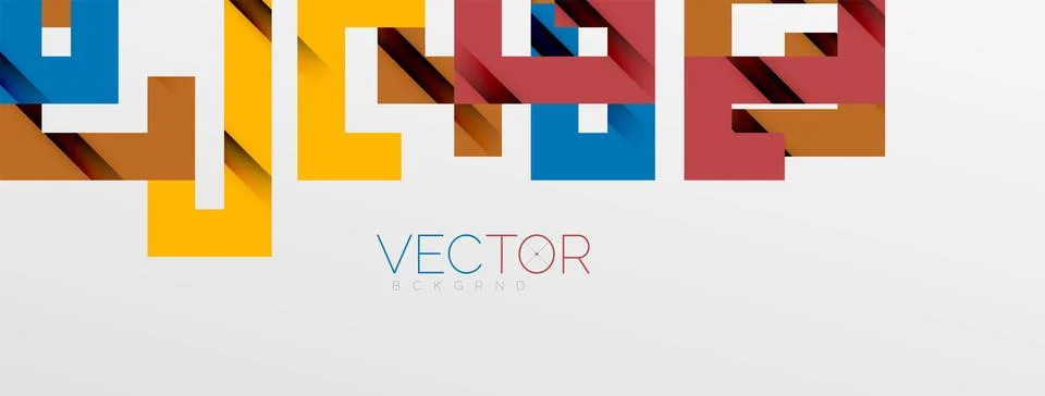 Color bend lines with shadow texture effect. Vector Illustration For Wallpaper Stock Illustration