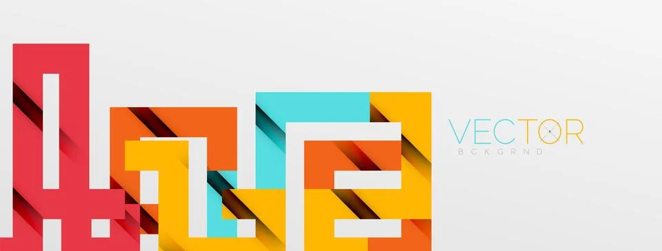 Color bend lines with shadow texture effect. Vector Illustration For Wallpaper Stock Illustration