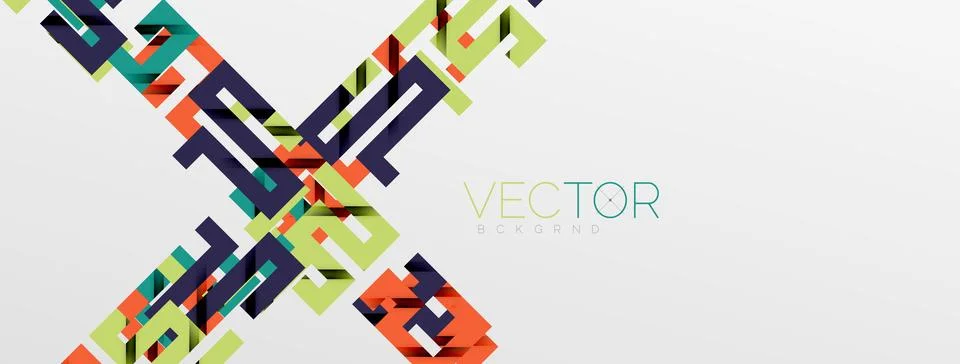 Color bend lines with shadow texture effect. Vector Illustration For Wallpaper Stock Illustration