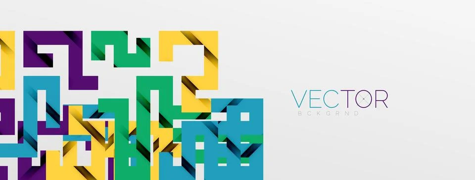 Color bend lines with shadow texture effect. Vector Illustration For Wallpaper Stock Illustration