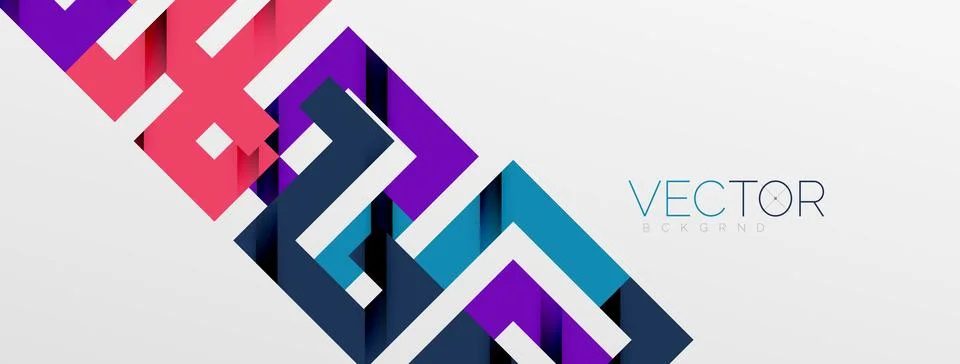 Color bend lines with shadow texture effect. Vector Illustration For Wallpaper Stock Illustration