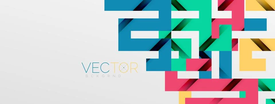 Color bend lines with shadow texture effect. Vector Illustration For Wallpaper Stock Illustration