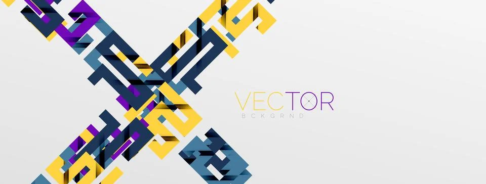 Color bend lines with shadow texture effect. Vector Illustration For Wallpaper Stock Illustration