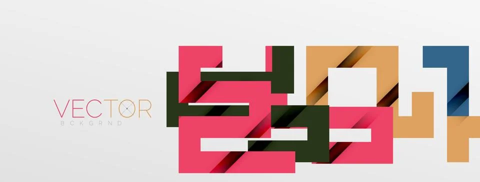 Color bend lines with shadow texture effect. Vector Illustration For Wallpaper Stock Illustration