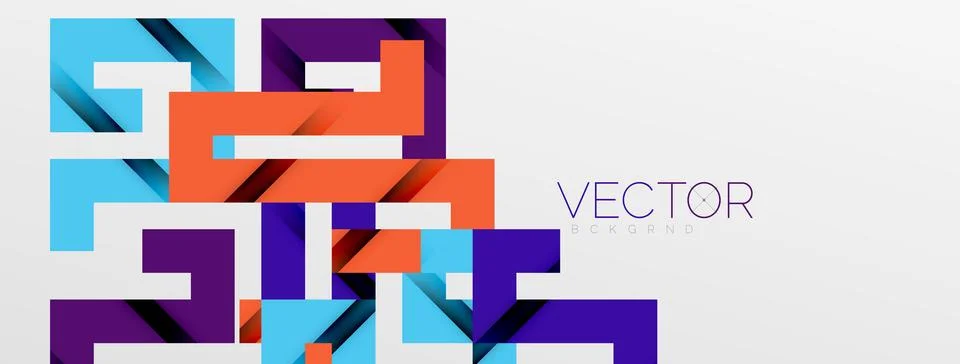 Color bend lines with shadow texture effect. Vector Illustration For Wallpaper Stock Illustration