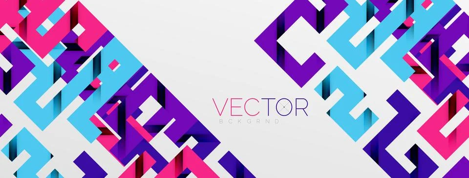 Color bend lines with shadow texture effect. Vector Illustration For Wallpaper Stock Illustration
