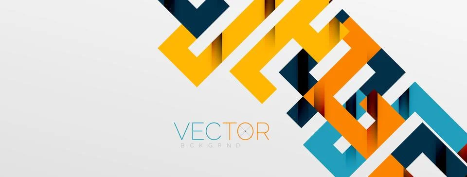 Color bend lines with shadow texture effect. Vector Illustration For Wallpaper Stock Illustration