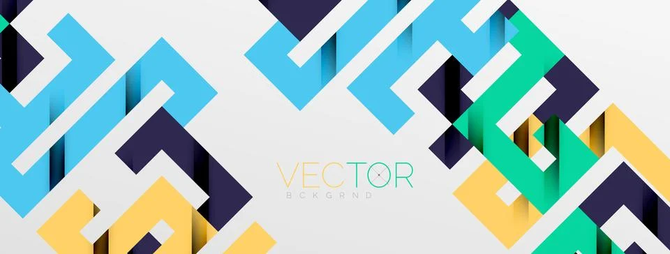 Color bend lines with shadow texture effect. Vector Illustration For Wallpaper Stock Illustration