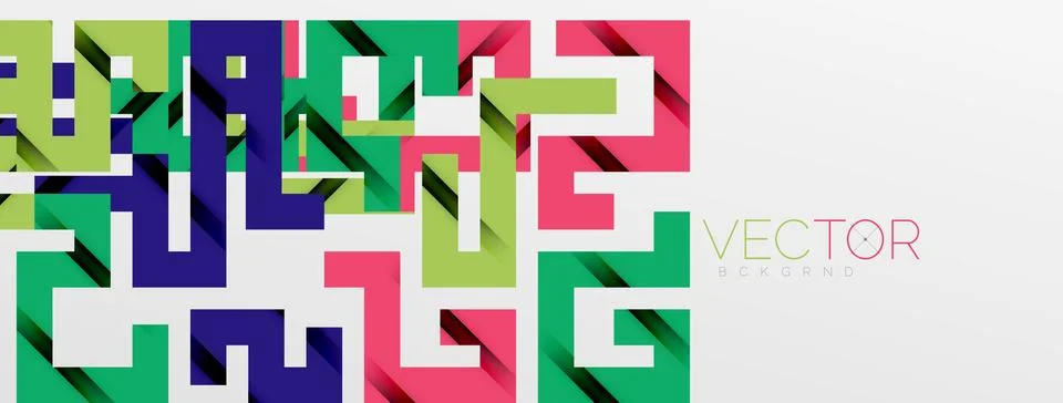 Color bend lines with shadow texture effect. Vector Illustration For Wallpaper Stock Illustration