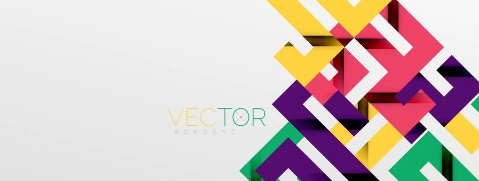Color bend lines with shadow texture effect. Vector Illustration For Wallpaper Stock Illustration
