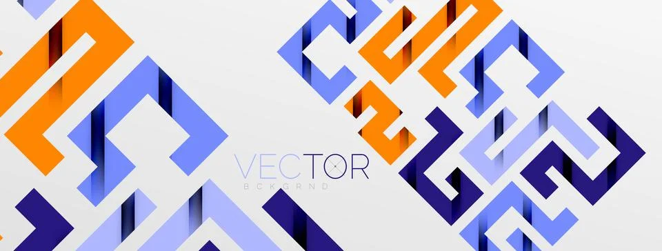 Color bend lines with shadow texture effect. Vector Illustration For Wallpaper Stock Illustration