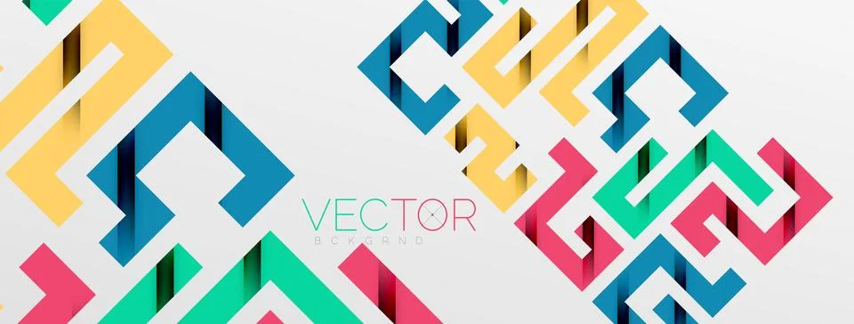 Color bend lines with shadow texture effect. Vector Illustration For Wallpaper Stock Illustration