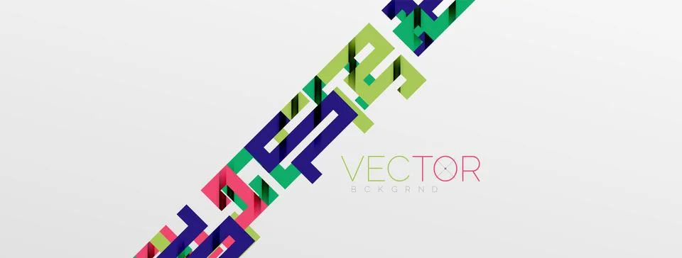Color bend lines with shadow texture effect. Vector Illustration For Wallpaper Stock Illustration