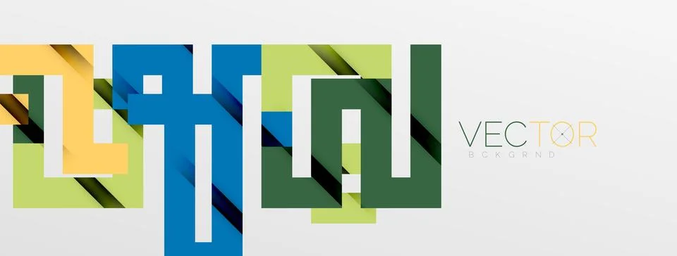 Color bend lines with shadow texture effect. Vector Illustration For Wallpaper Stock Illustration