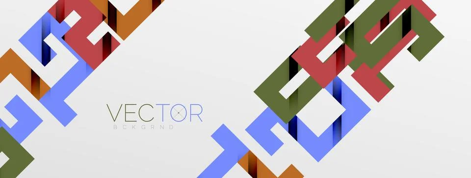 Color bend lines with shadow texture effect. Vector Illustration For Wallpaper Stock Illustration
