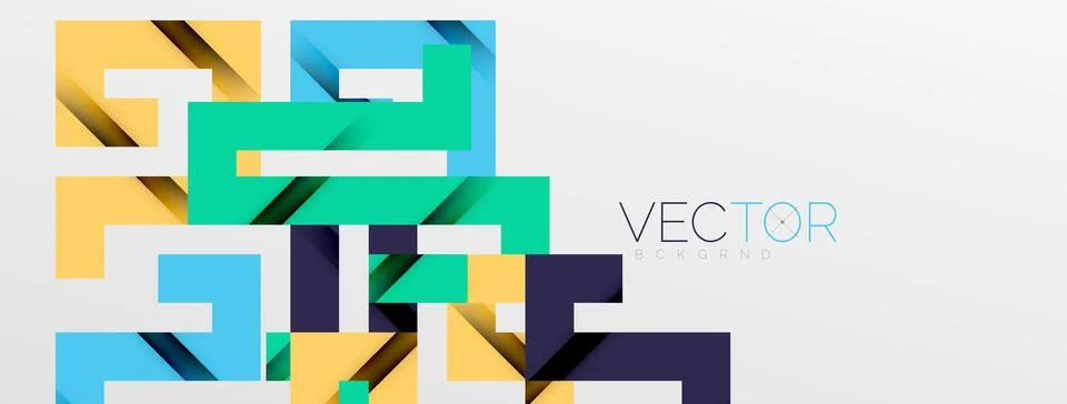 Color bend lines with shadow texture effect. Vector Illustration For Wallpaper Stock Illustration