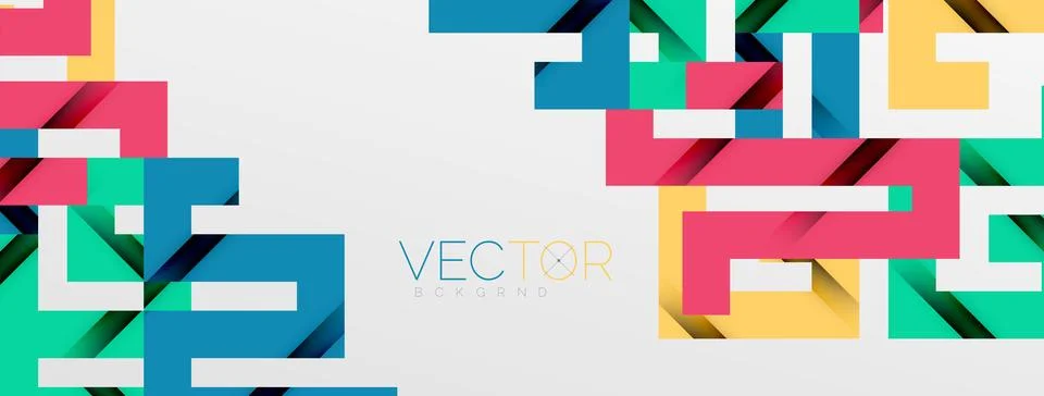 Color bend lines with shadow texture effect. Vector Illustration For Wallpaper Stock Illustration