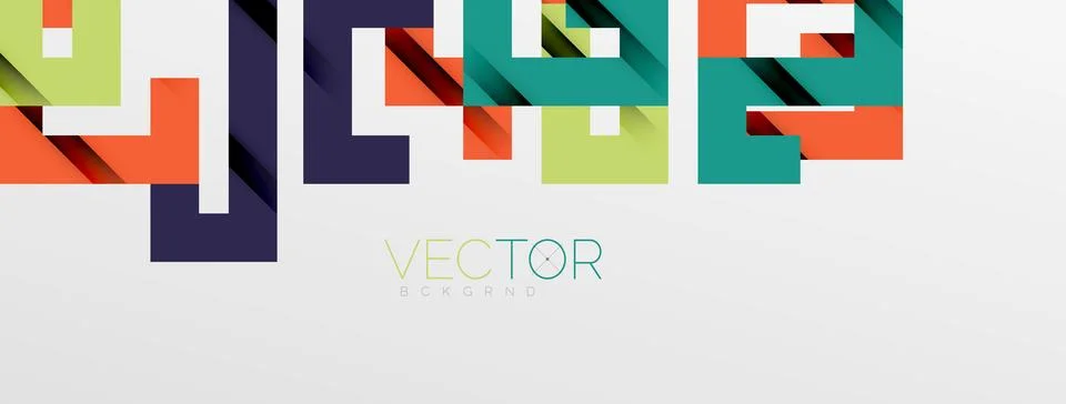 Color bend lines with shadow texture effect. Vector Illustration For Wallpaper Stock Illustration