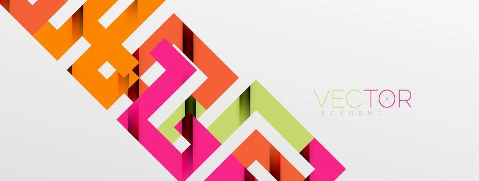 Color bend lines with shadow texture effect. Vector Illustration For Wallpaper Stock Illustration