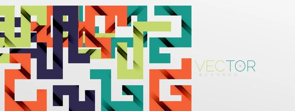Color bend lines with shadow texture effect. Vector Illustration For Wallpaper Stock Illustration