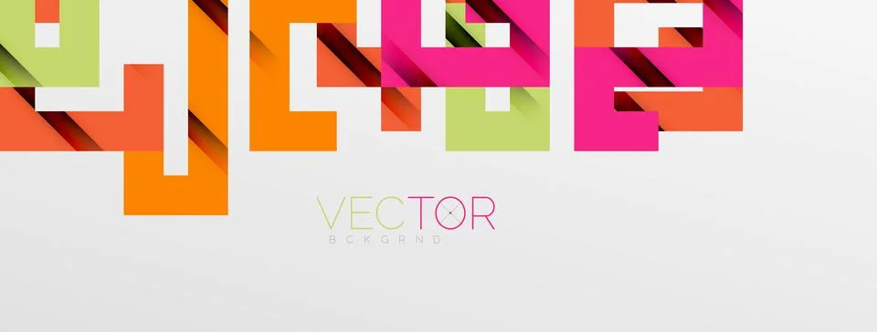 Color bend lines with shadow texture effect. Vector Illustration For Wallpaper Stock Illustration
