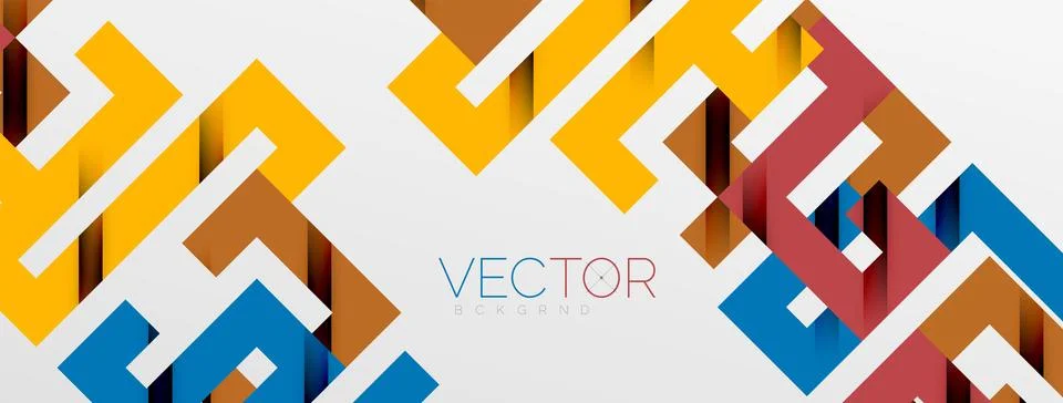 Color bend lines with shadow texture effect. Vector Illustration For Wallpaper Stock Illustration