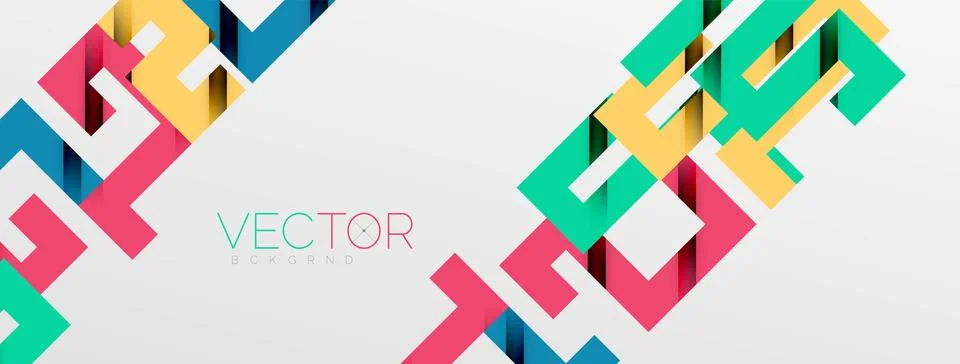 Color bend lines with shadow texture effect. Vector Illustration For Wallpaper Stock Illustration