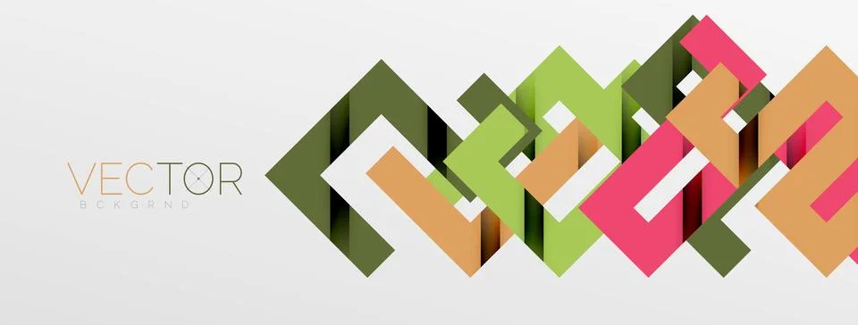 Color bend lines with shadow texture effect. Vector Illustration For Wallpaper Stock Illustration