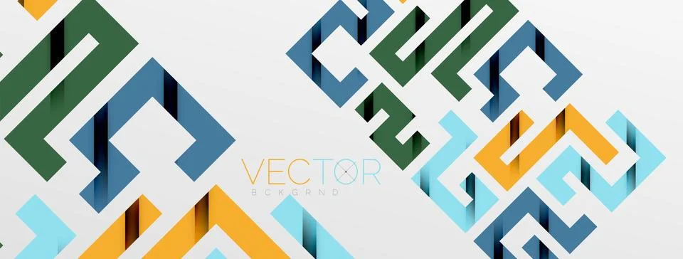 Color bend lines with shadow texture effect. Vector Illustration For Wallpaper Stock Illustration