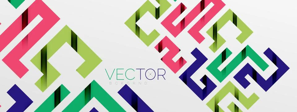 Color bend lines with shadow texture effect. Vector Illustration For Wallpaper Stock Illustration
