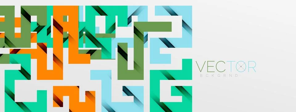 Color bend lines with shadow texture effect. Vector Illustration For Wallpaper Stock Illustration