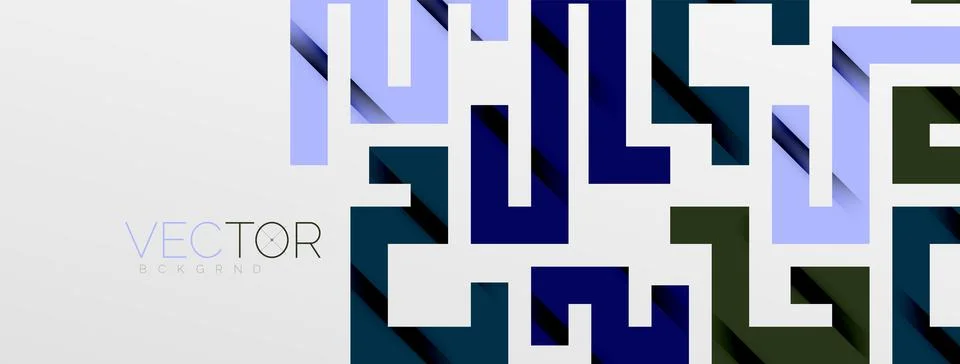Color bend lines with shadow texture effect. Vector Illustration For Wallpaper Stock Illustration