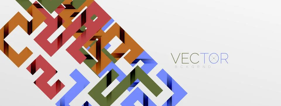 Color bend lines with shadow texture effect. Vector Illustration For Wallpaper Stock Illustration