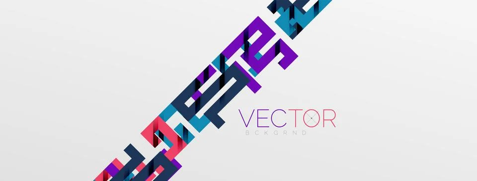 Color bend lines with shadow texture effect. Vector Illustration For Wallpaper Stock Illustration