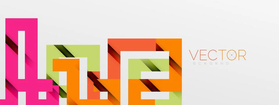 Color bend lines with shadow texture effect. Vector Illustration For Wallpaper Stock Illustration