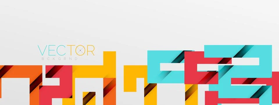 Color bend lines with shadow texture effect. Vector Illustration For Wallpaper Stock Illustration