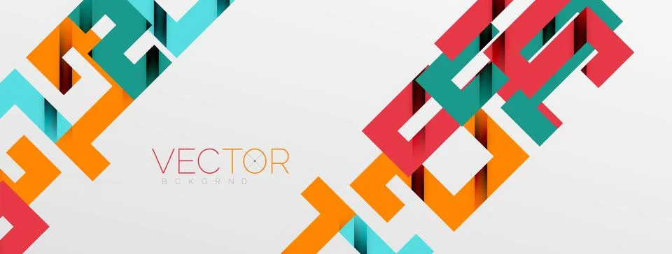Color bend lines with shadow texture effect. Vector Illustration For Wallpaper Stock Illustration