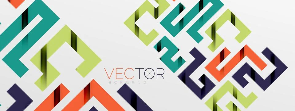 Color bend lines with shadow texture effect. Vector Illustration For Wallpaper Stock Illustration