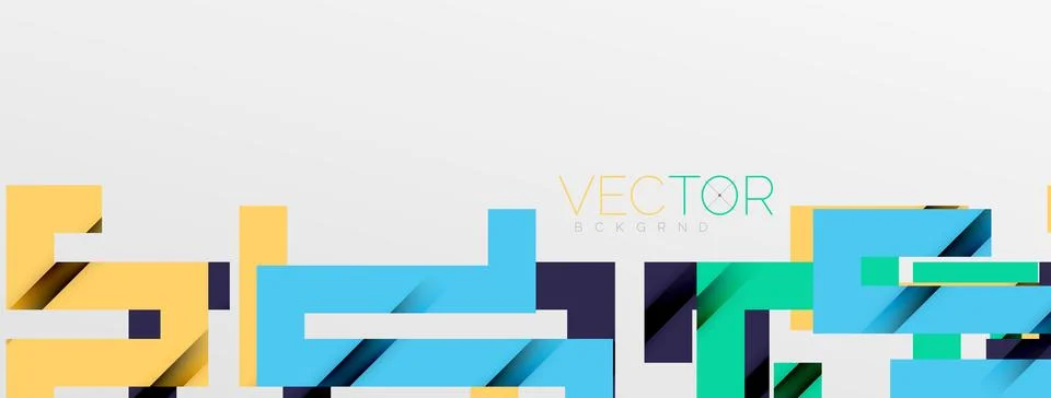 Color bend lines with shadow texture effect. Vector Illustration For Wallpaper Stock Illustration