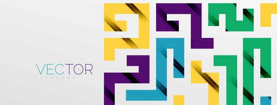 Color bend lines with shadow texture effect. Vector Illustration For Wallpaper Stock Illustration
