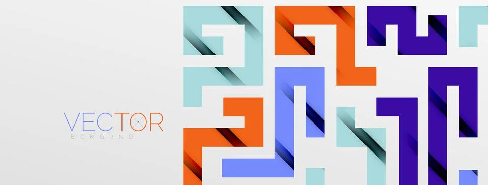 Color bend lines with shadow texture effect. Vector Illustration For Wallpaper Stock Illustration