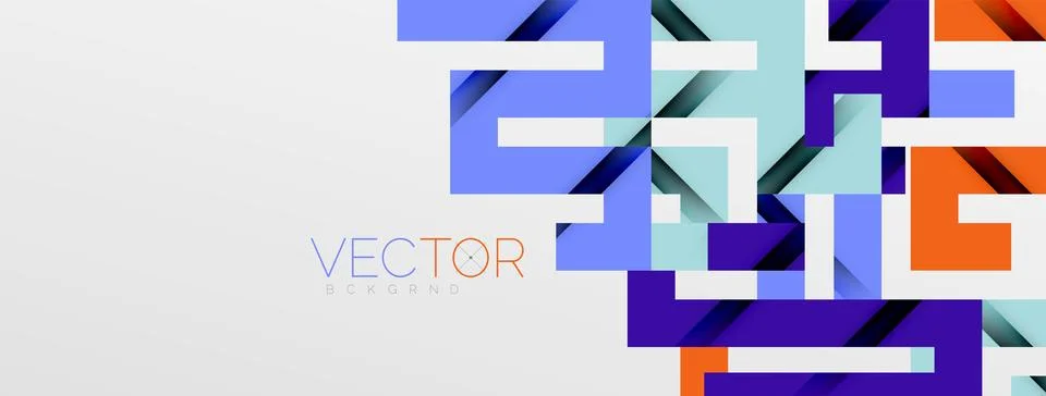 Color bend lines with shadow texture effect. Vector Illustration For Wallpaper Stock Illustration