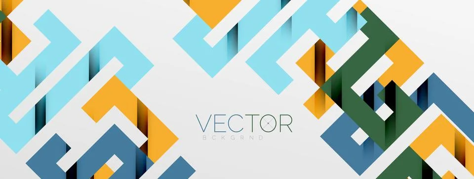 Color bend lines with shadow texture effect. Vector Illustration For Wallpaper Stock Illustration