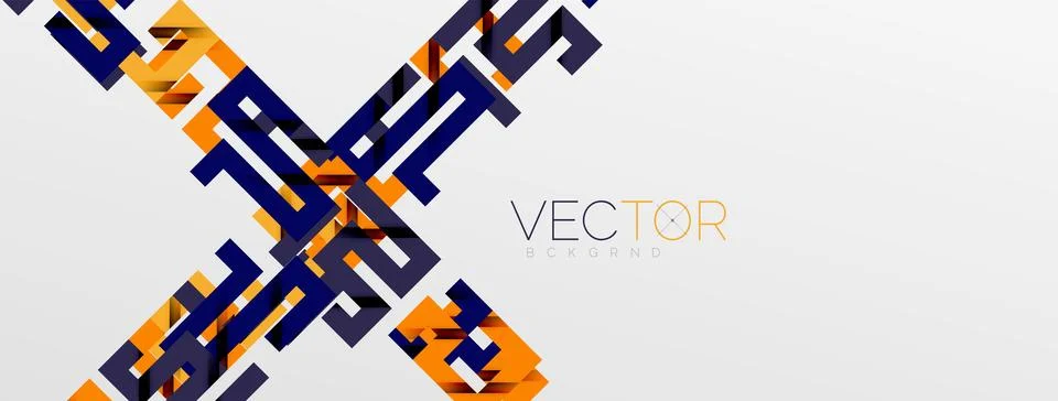 Color bend lines with shadow texture effect. Vector Illustration For Wallpaper Stock Illustration