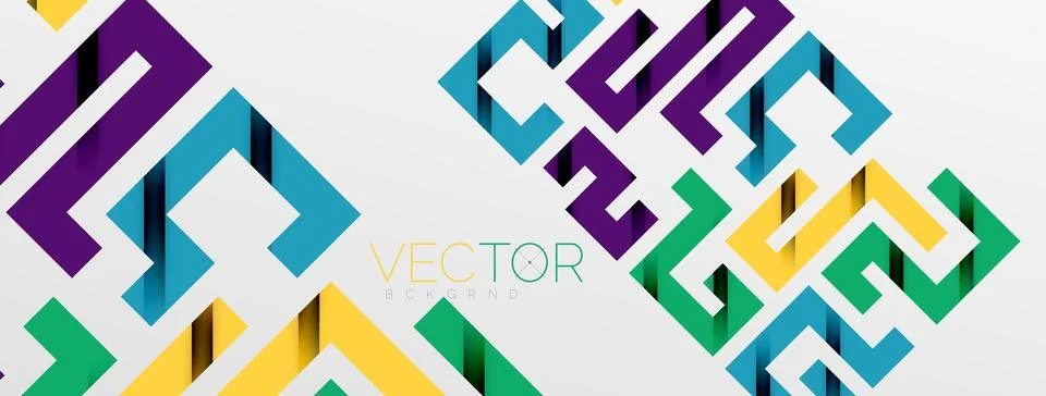 Color bend lines with shadow texture effect. Vector Illustration For Wallpaper Stock Illustration