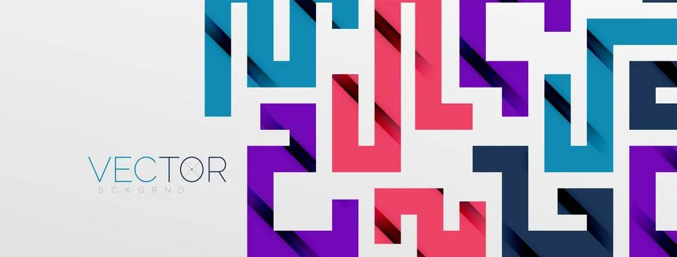 Color bend lines with shadow texture effect. Vector Illustration For Wallpaper Stock Illustration