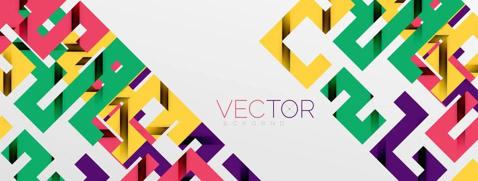 Color bend lines with shadow texture effect. Vector Illustration For Wallpaper Stock Illustration