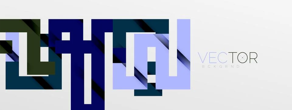 Color bend lines with shadow texture effect. Vector Illustration For Wallpaper Stock Illustration