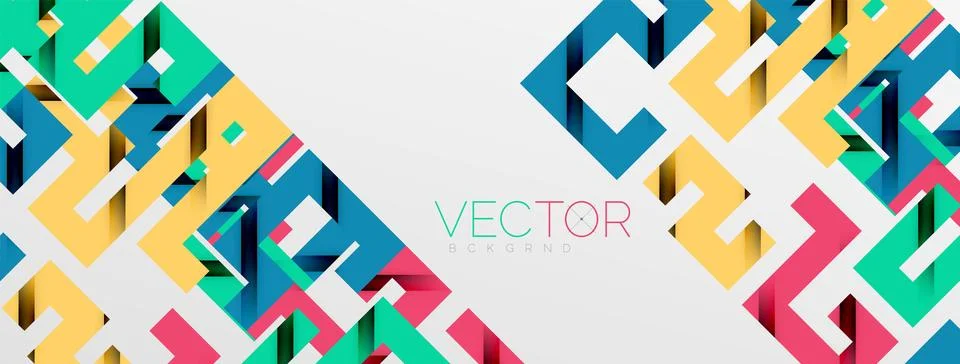 Color bend lines with shadow texture effect. Vector Illustration For Wallpaper Stock Illustration