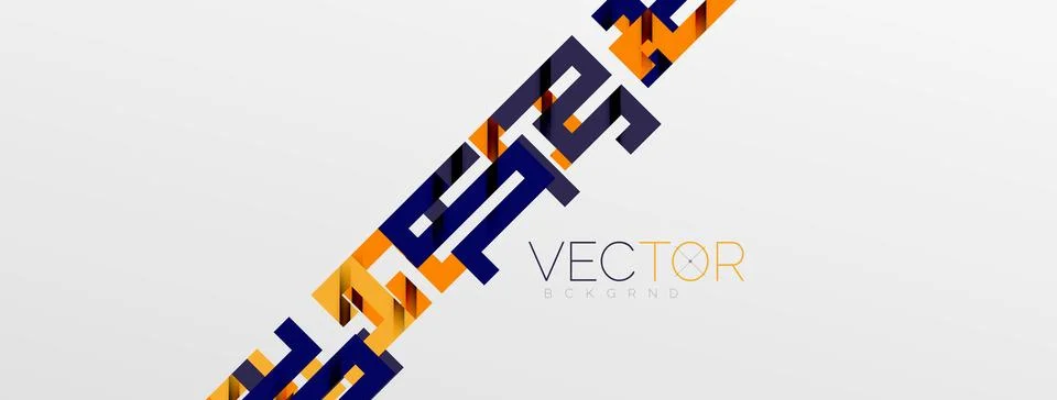 Color bend lines with shadow texture effect. Vector Illustration For Wallpaper Stock Illustration